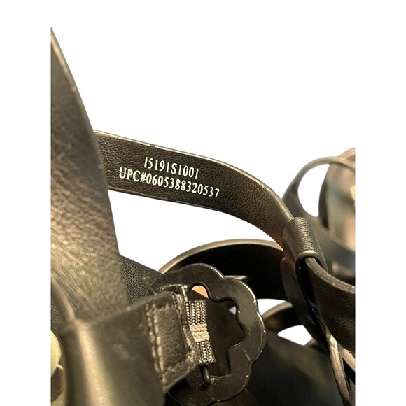 Sam & Libby Women's Black Size 9.5 Chunky Abigail Fisherman Footbed Sandal - Picture 16 of 16